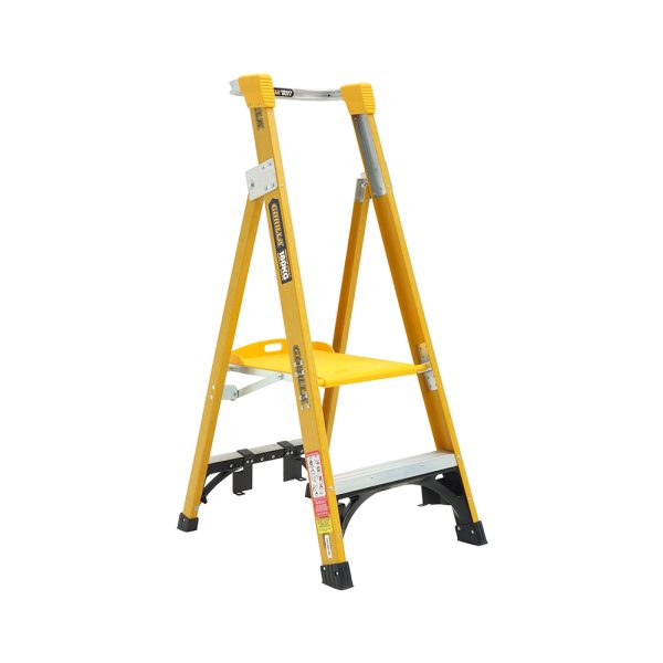 Height Adjustable Heavy Duty Fibreglass Platform Ladders