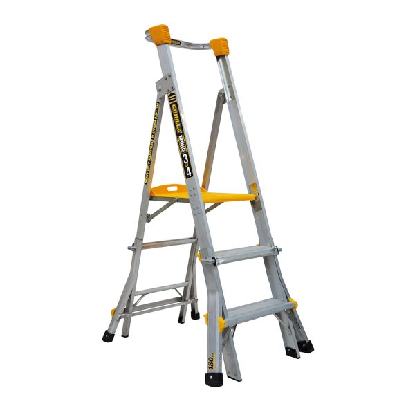 Heavy Duty Height Adjustable Aluminium Platform Ladders
