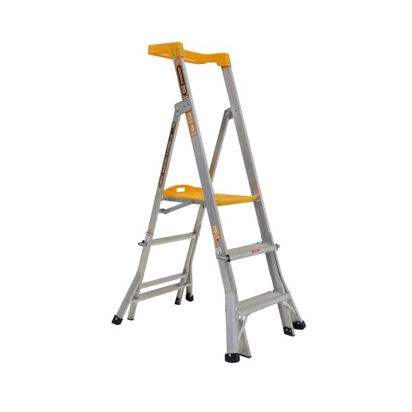 Compact Height Adjustable Aluminium Platform Ladders