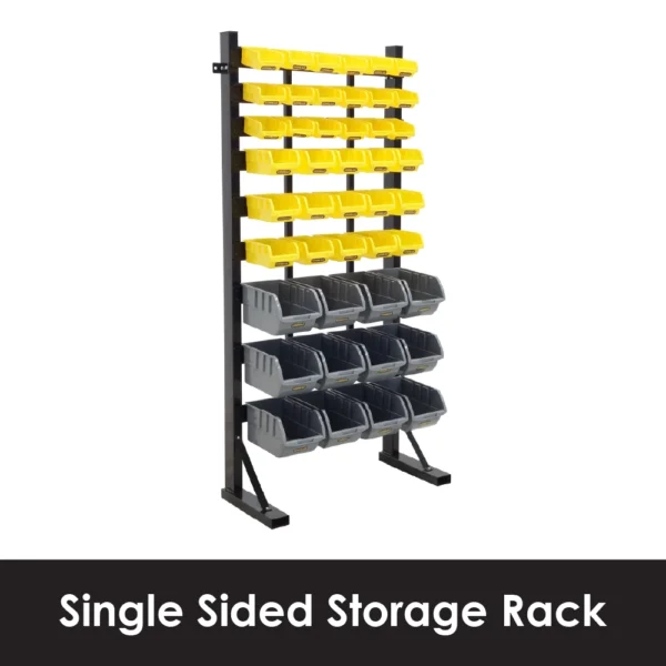 Single Sided Storage Bin Rack